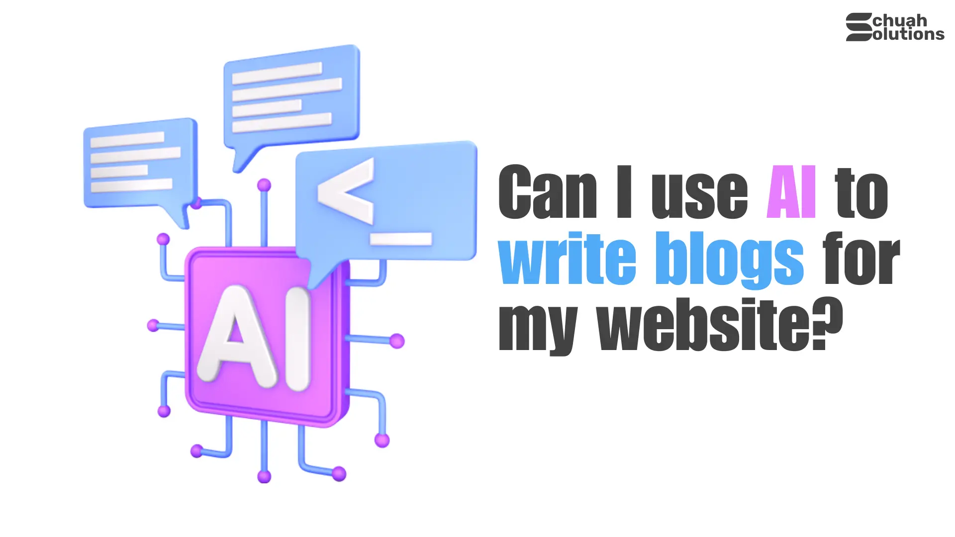 Can I use AI to write blogs for my website? cover image