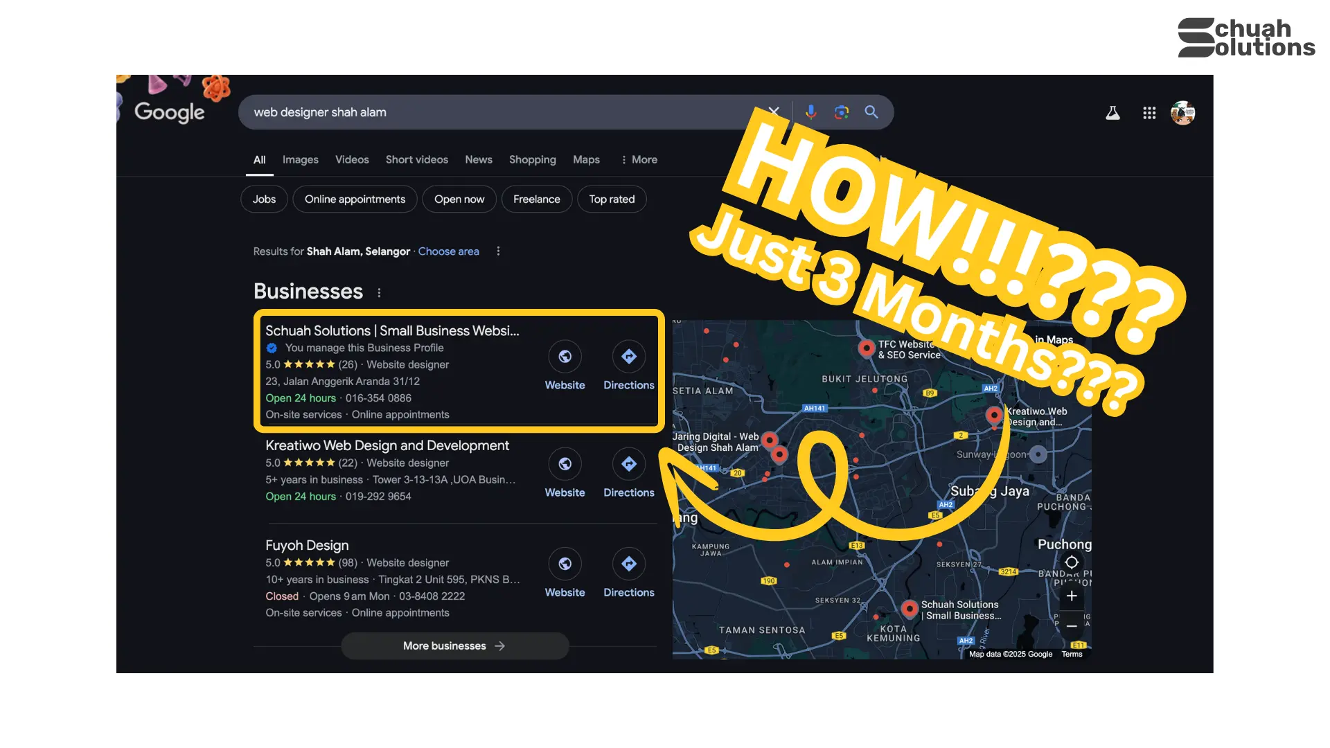 How I'm ranked 1st on Google in Shah Alam cover image