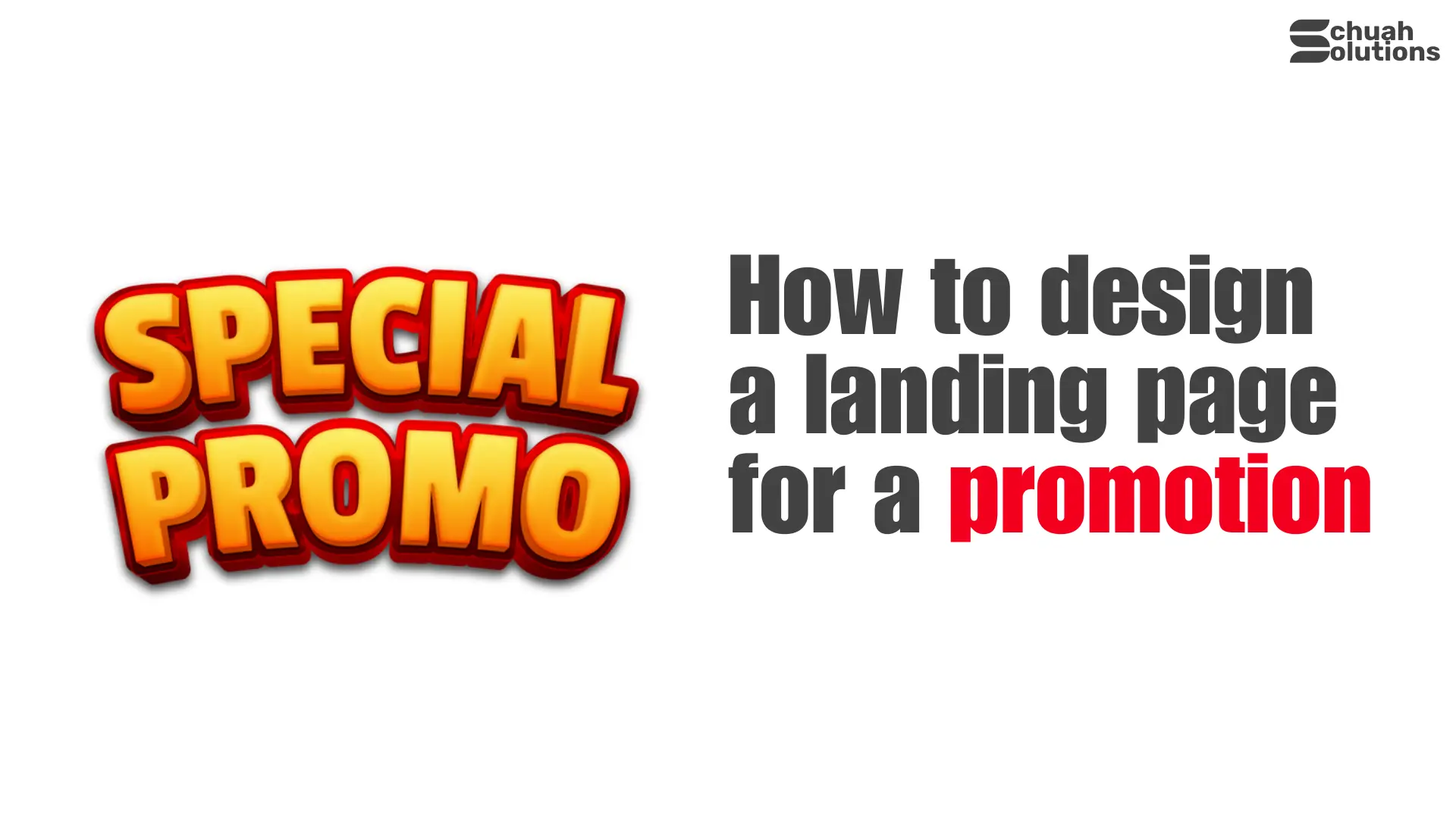 How to design a landing page for a promotion cover image