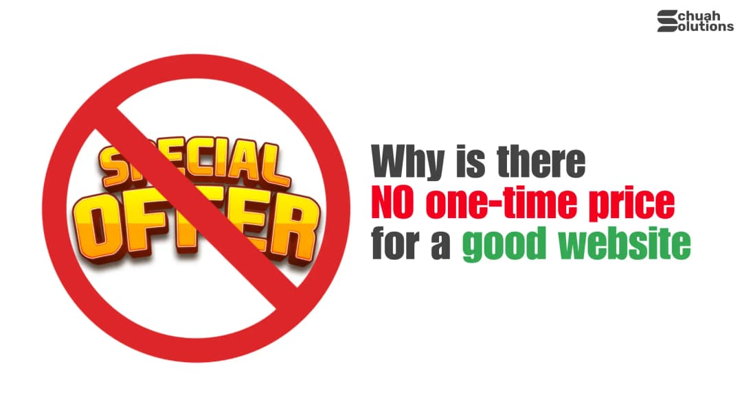 Why Is There No One-Time Price For A Good Website cover image
