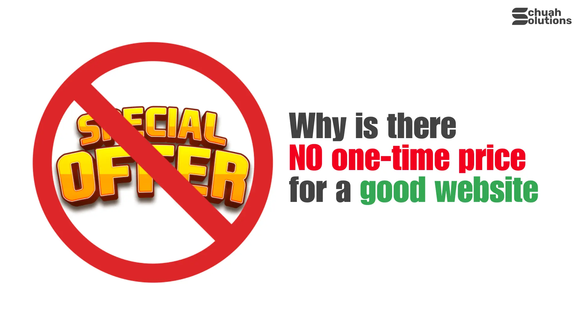 Why Is There No One-Time Price For A Good Website cover image