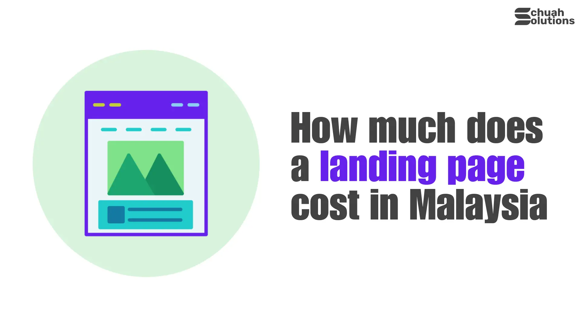How much does a landing page cost in Malaysia cover image