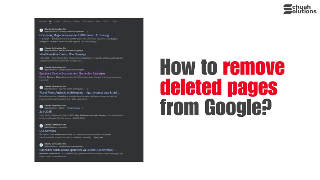 How to remove deleted pages from Google cover image